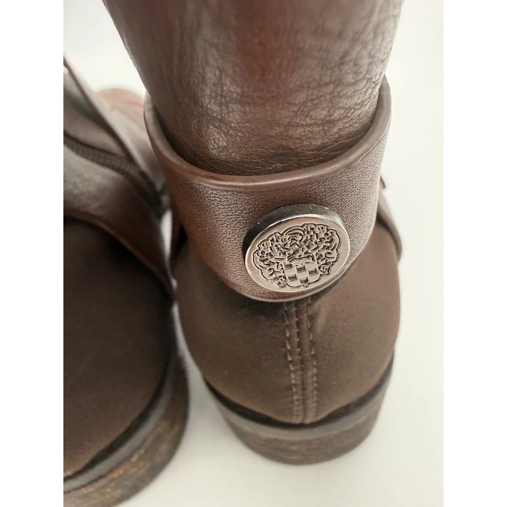 Vince Camuto Paton Brown Leather Over The Knee Riding Boots Womens 6M/36
